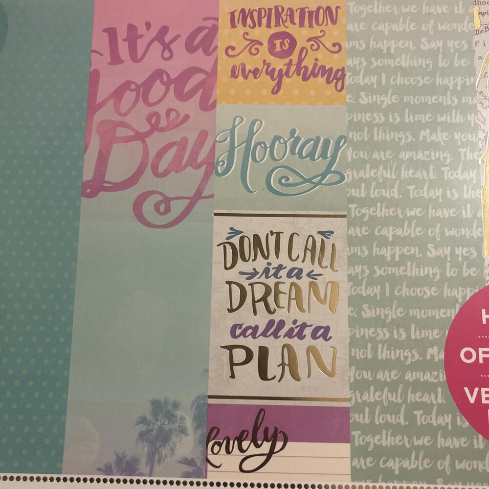 Craft Smith  Scrapbook Paper Cardstock Write Your Heart Out, 12"x12" 48 Page, - Picture 2 of 5